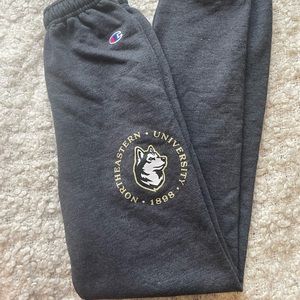 Northeastern Champion sweat pants